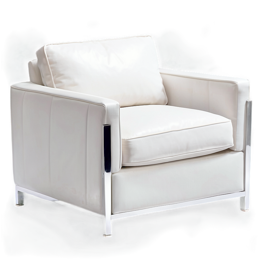 Sleek Metal Frame Armchair PNG epb PNG with transparent background