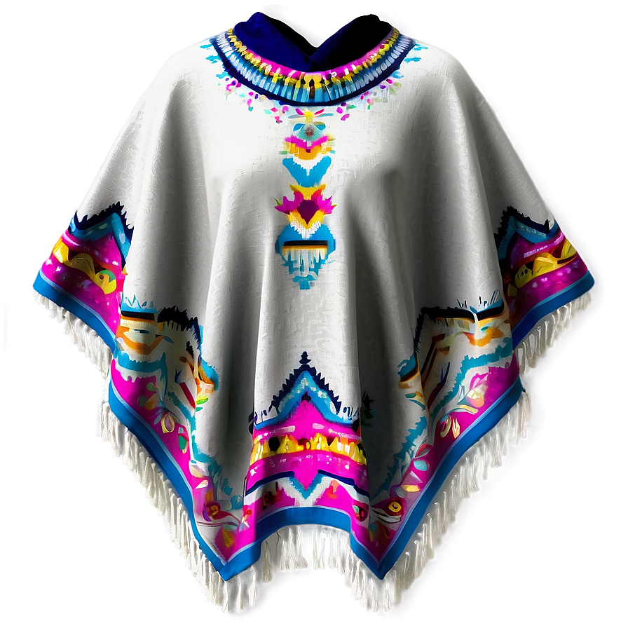 Sleek Mexican Poncho Graphic Png 86