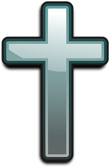 Sleek Modern Cross Design PNG with transparent background