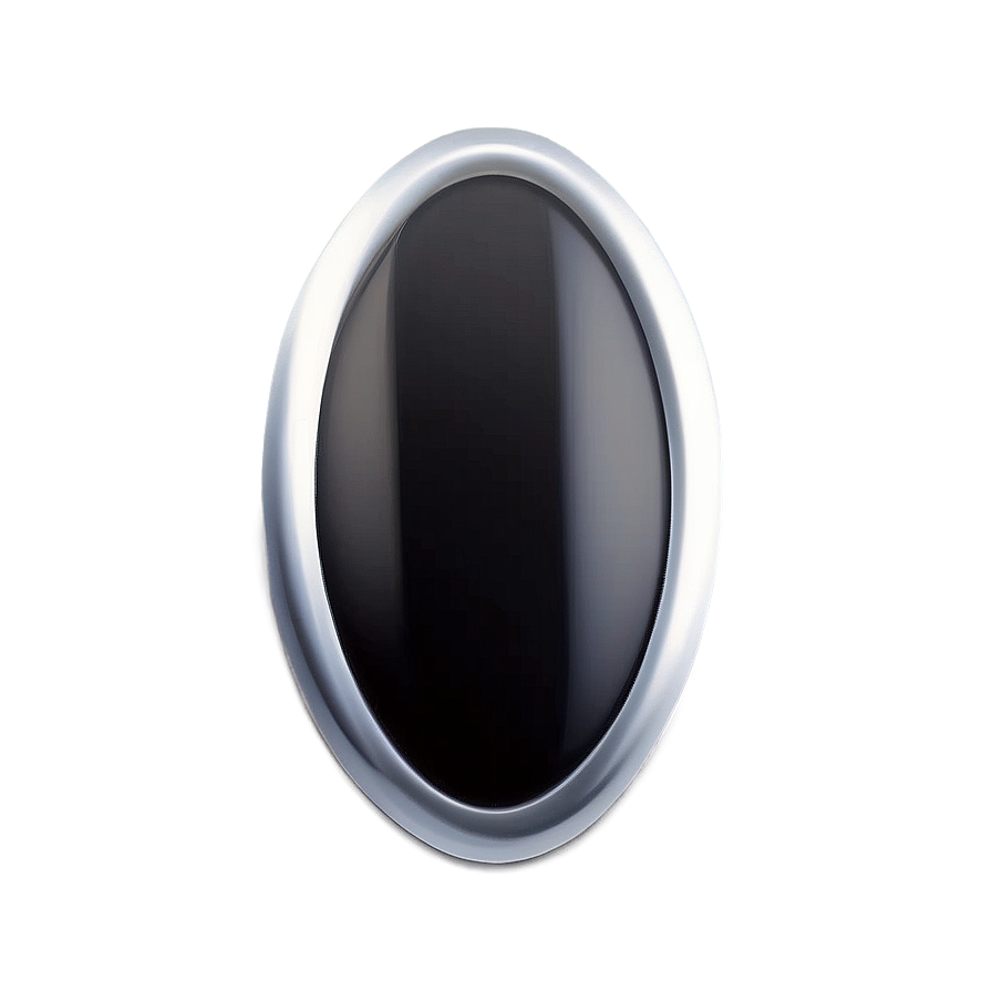 Sleek Oval Icon PNG deu PNG with transparent background