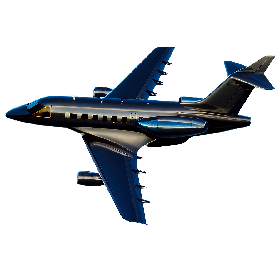 Sleek Private Jet Png 06122024