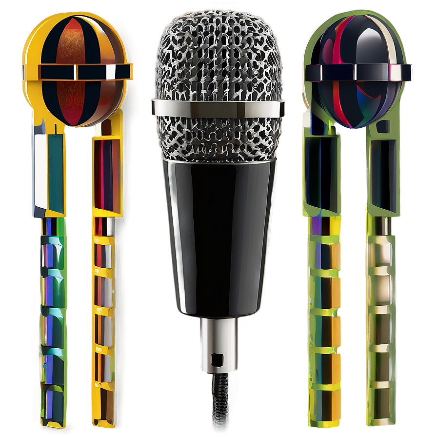 Sleek Radio Microphone Png 35