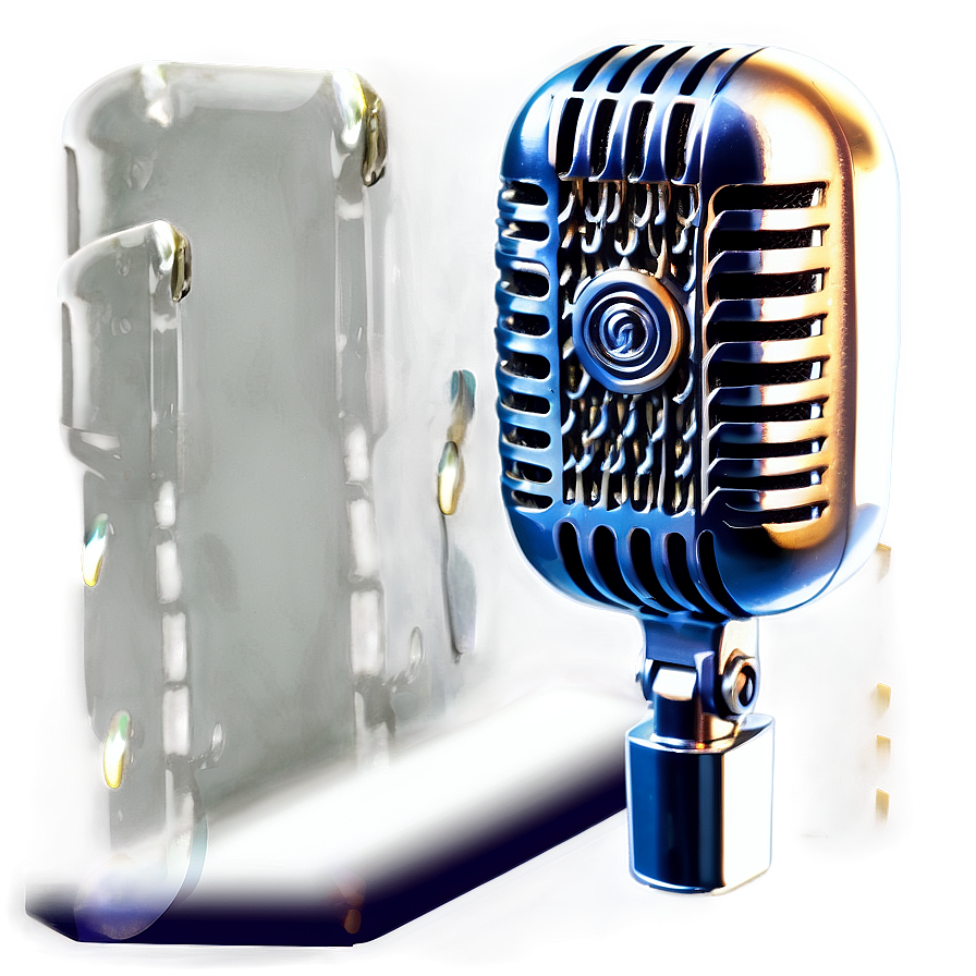 Sleek Radio Microphone Png 76