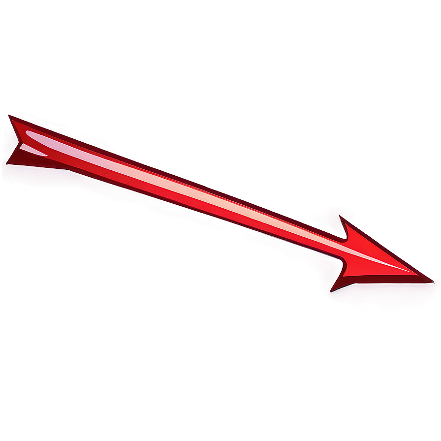 Sleek Red Arrow Transparent Png Mcw28