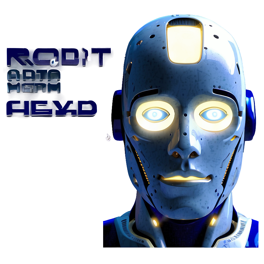 Sleek Robot Head Graphic PNG 10 PNG image with a transparent background, free high-resolution download