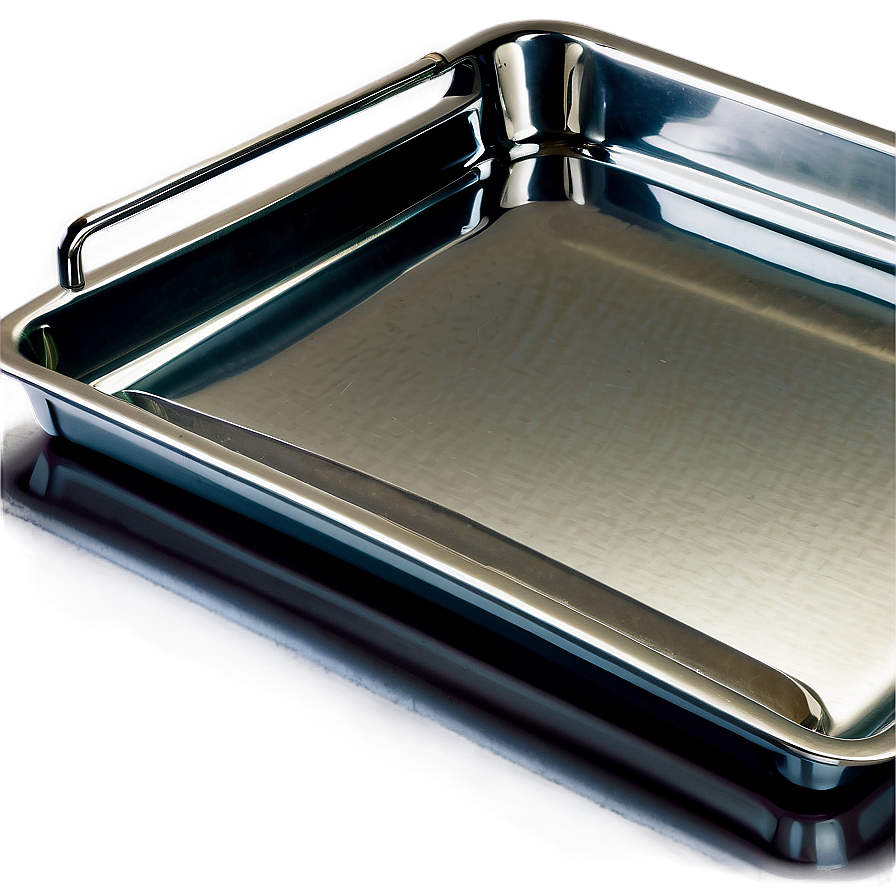 Sleek Stainless Steel Tray Png Xfr