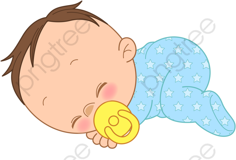 Sleeping Baby Cartoon Clipart