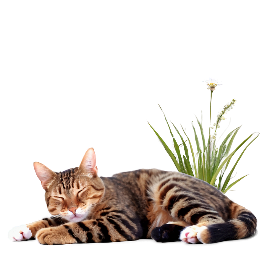 Sleeping Cat PNG 05232024 PNG with transparent background