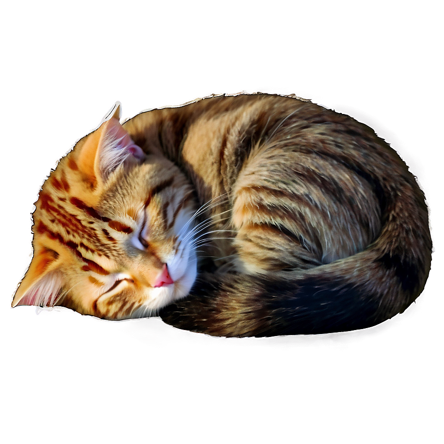 Sleeping Cat PNG jmq PNG with transparent background