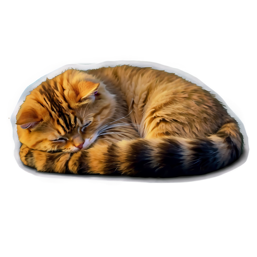 Sleeping Cat PNG rvy PNG with transparent background