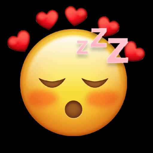 Sleeping Facewith Hearts Emoji