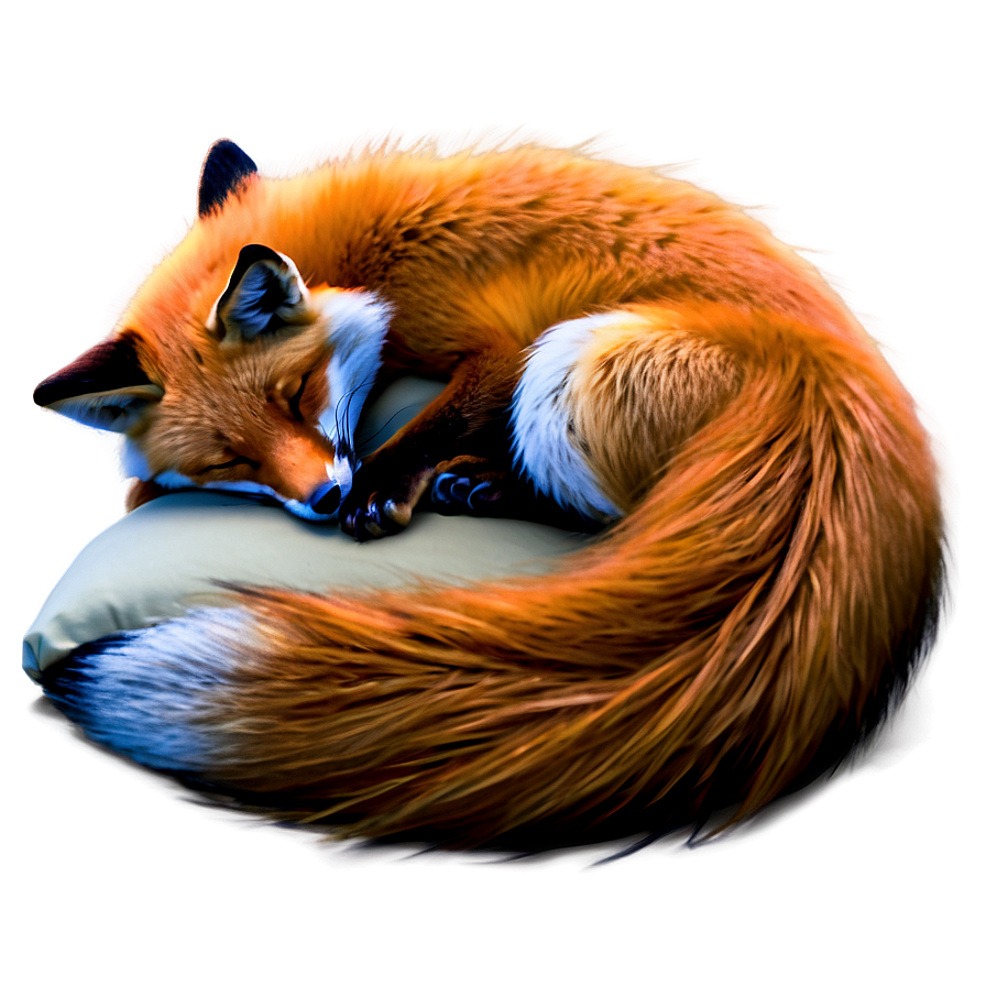 Sleeping Fox Art Png 44