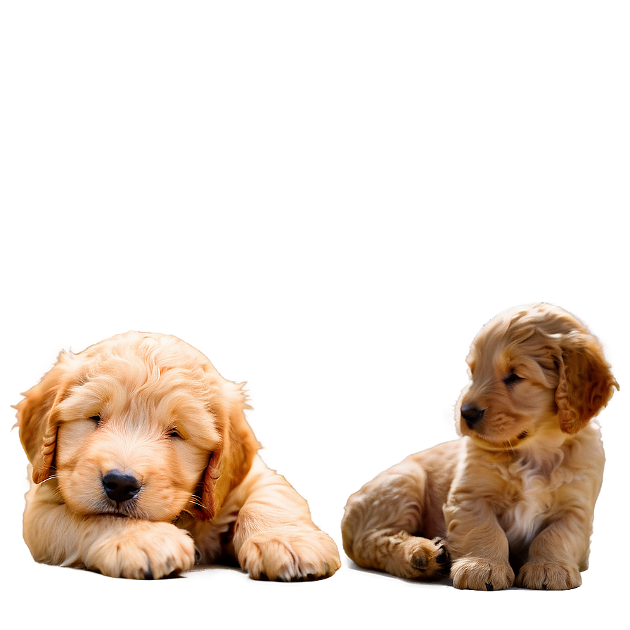 Sleeping Goldendoodle Puppy Png 06262024