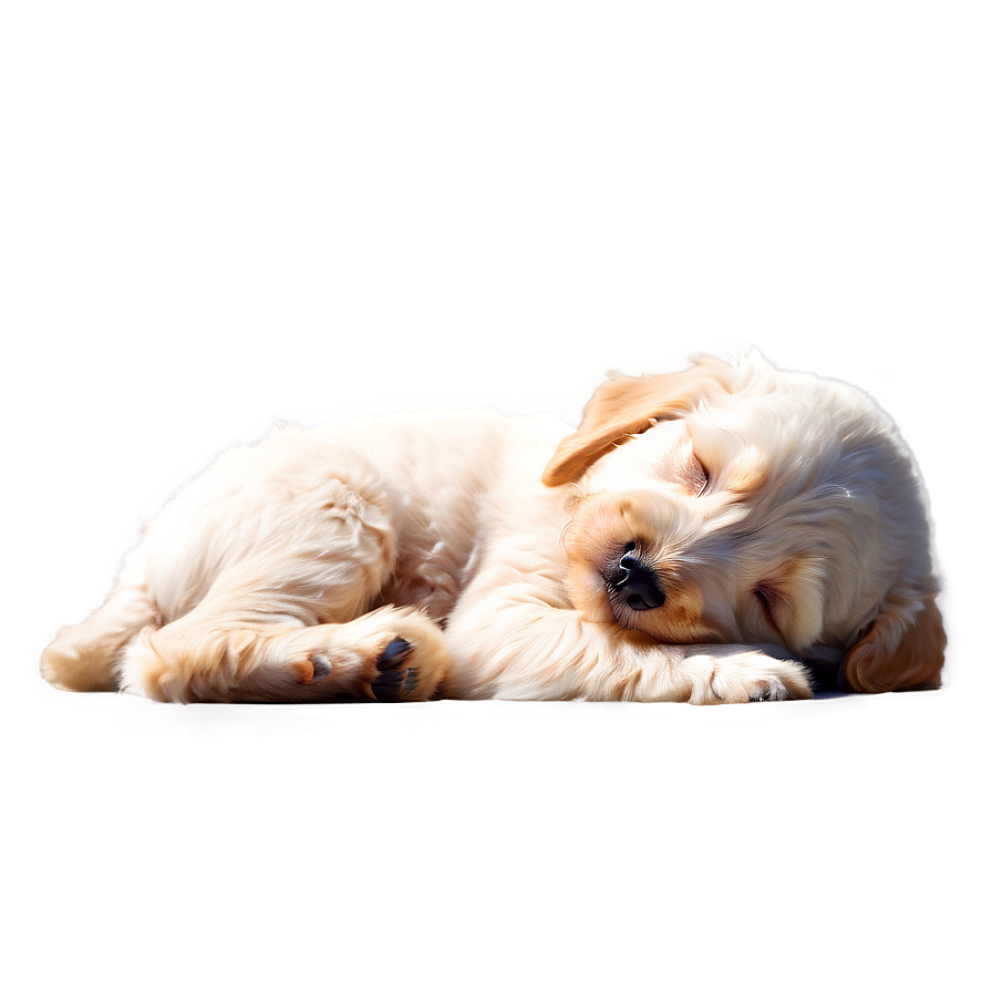 Sleeping Goldendoodle Puppy Png Ely46