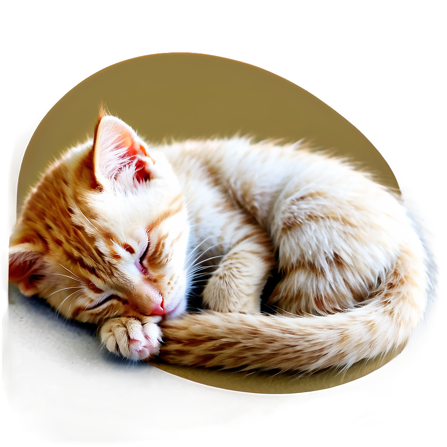 Sleeping Kitten PNG jxd97 PNG with transparent background