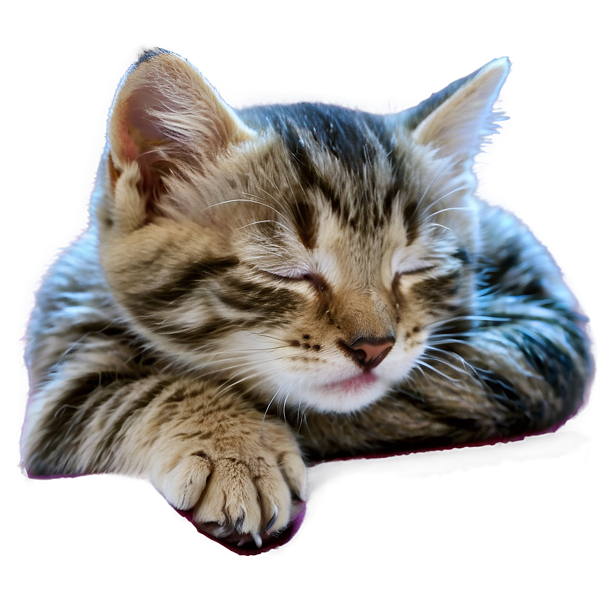 Sleeping Kitten PNG nvv PNG with transparent background