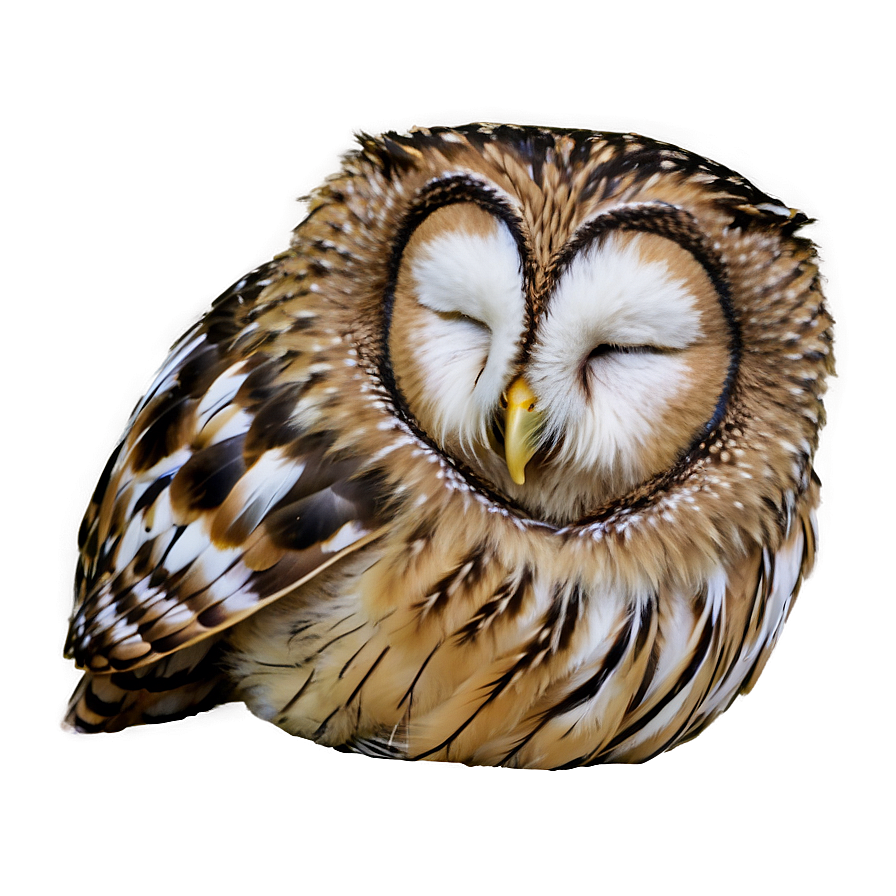 Sleeping Owl PNG 05232024 PNG with transparent background