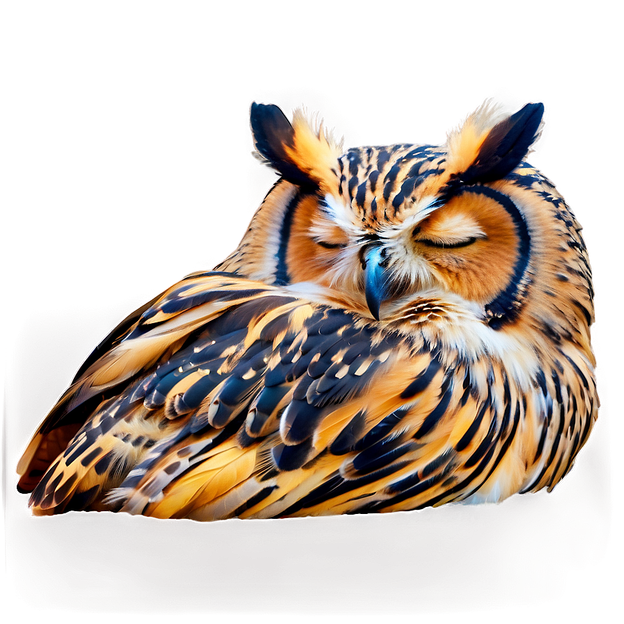 Sleeping Owl PNG kxk PNG with transparent background