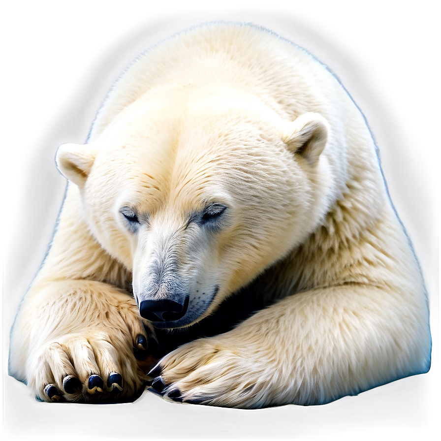 Sleeping Polar Bear Png Ulj65