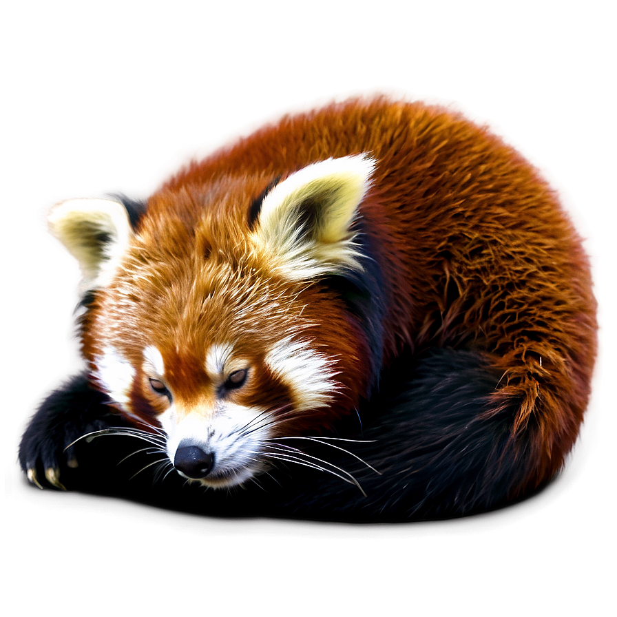 Sleeping Red Panda Png 05232024