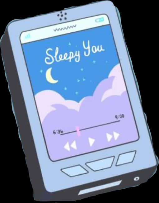 Sleepy You Music Player Cartoon