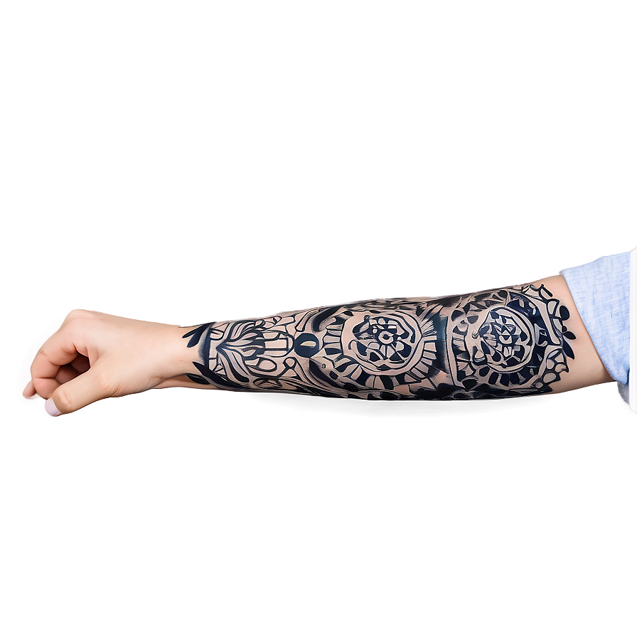 Sleeve Tattoo For Girls Png 06262024