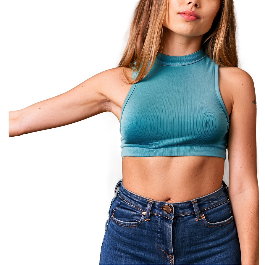 Sleeveless Crop Top Png Mav