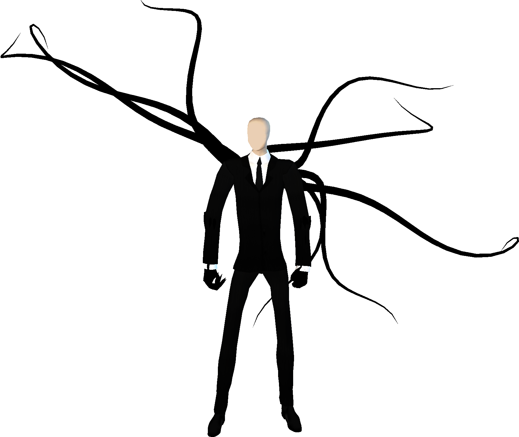 Tentacle - Clipart - Slender Man Png, Transparent Png PNG with transparent background