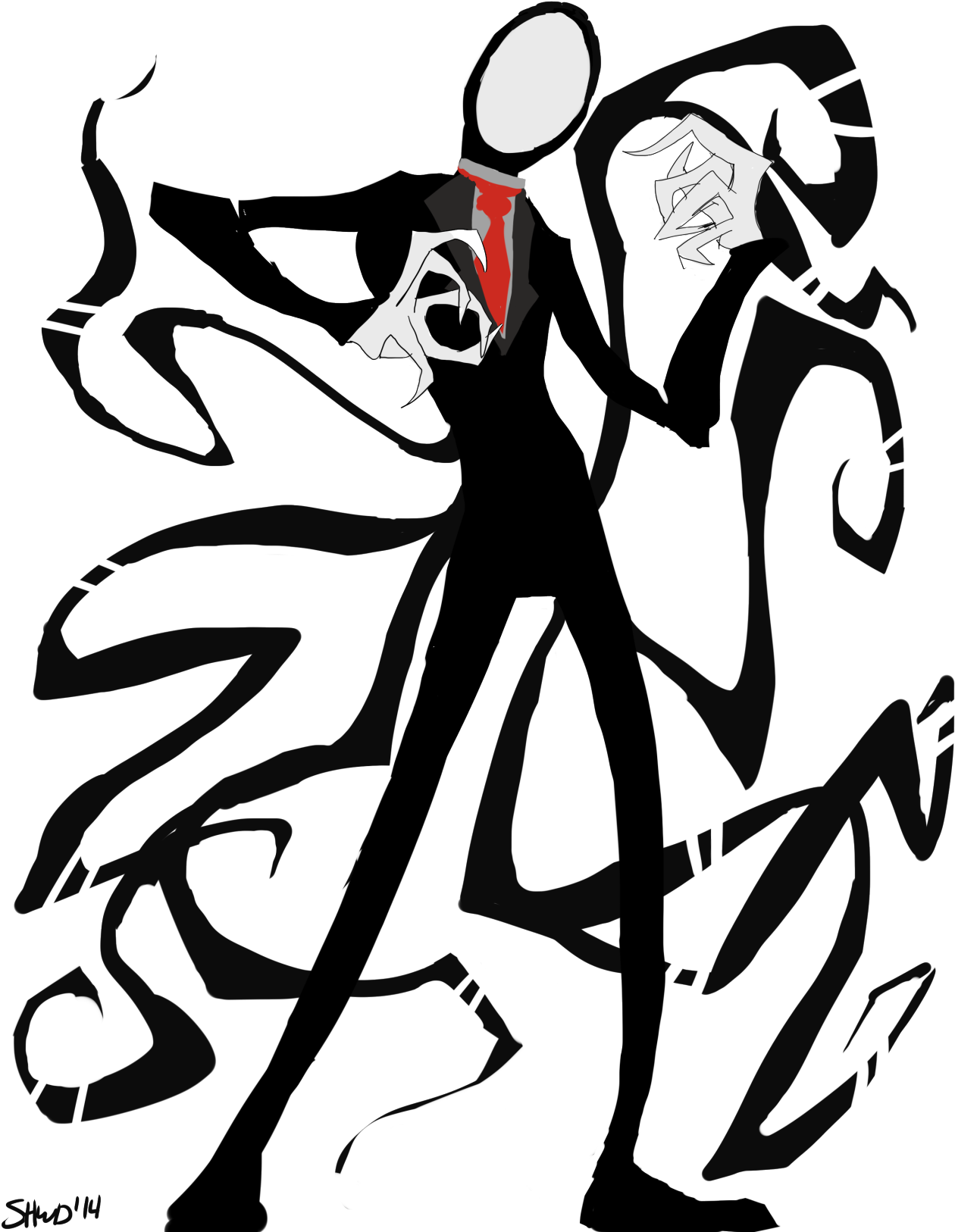 Slenderman With A Transparent Background - Illustration, HD Png Download PNG with transparent background