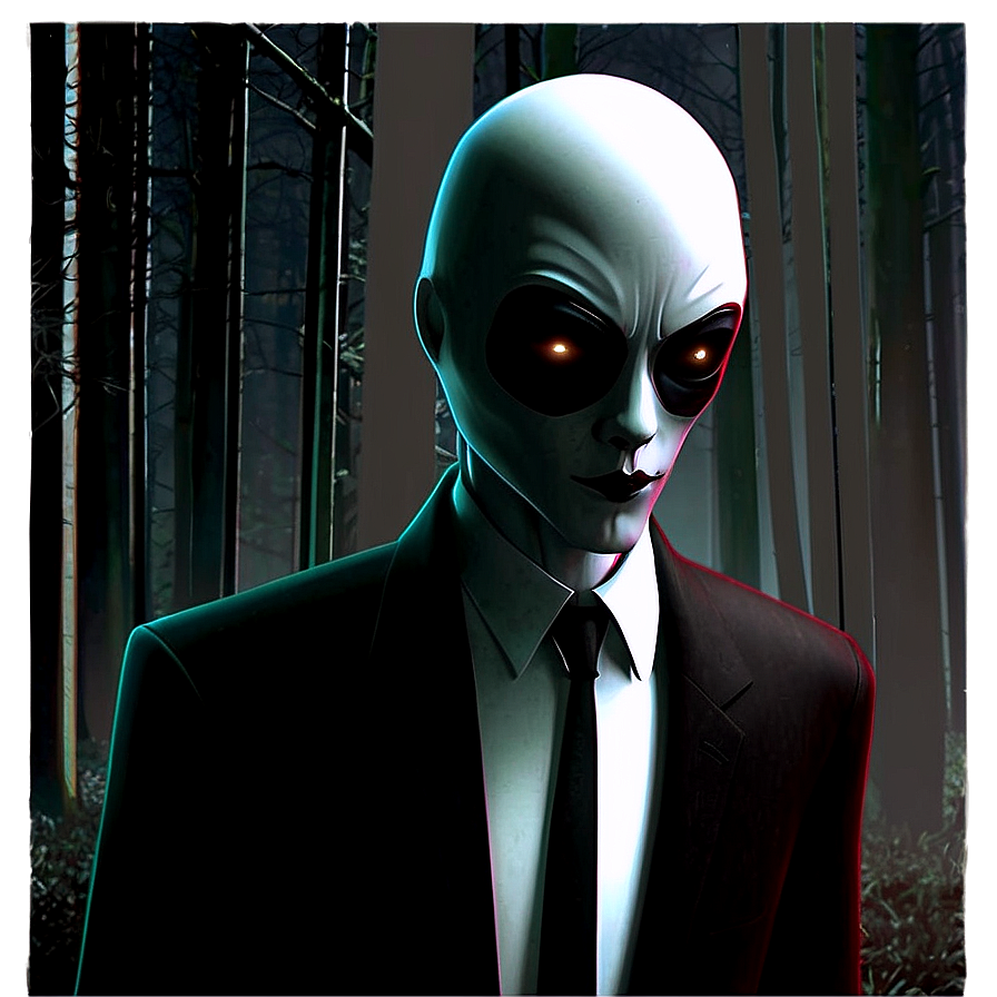 Slender Man Night Scene Png 80