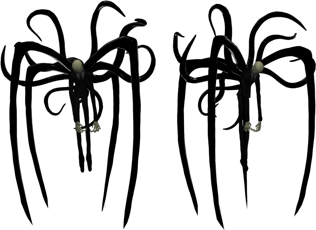 Slender Man With Tentacles, HD Png Download PNG with transparent background