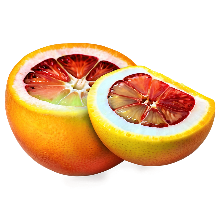 Sliced Blood Orange Side View Png Cwc