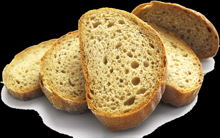 Sliced Bread Isolated Background