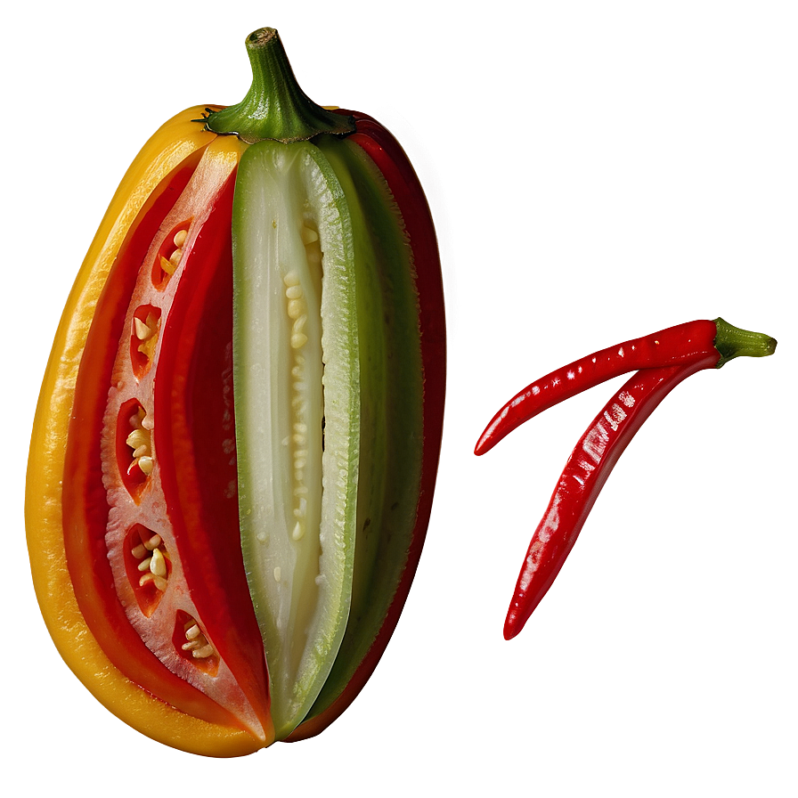 Sliced Pepper PNG hpl PNG with transparent background