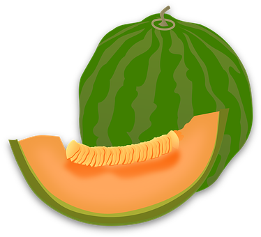 Sliced Watermelon Illustration 374x340 PNG image with a transparent background, free high-resolution download