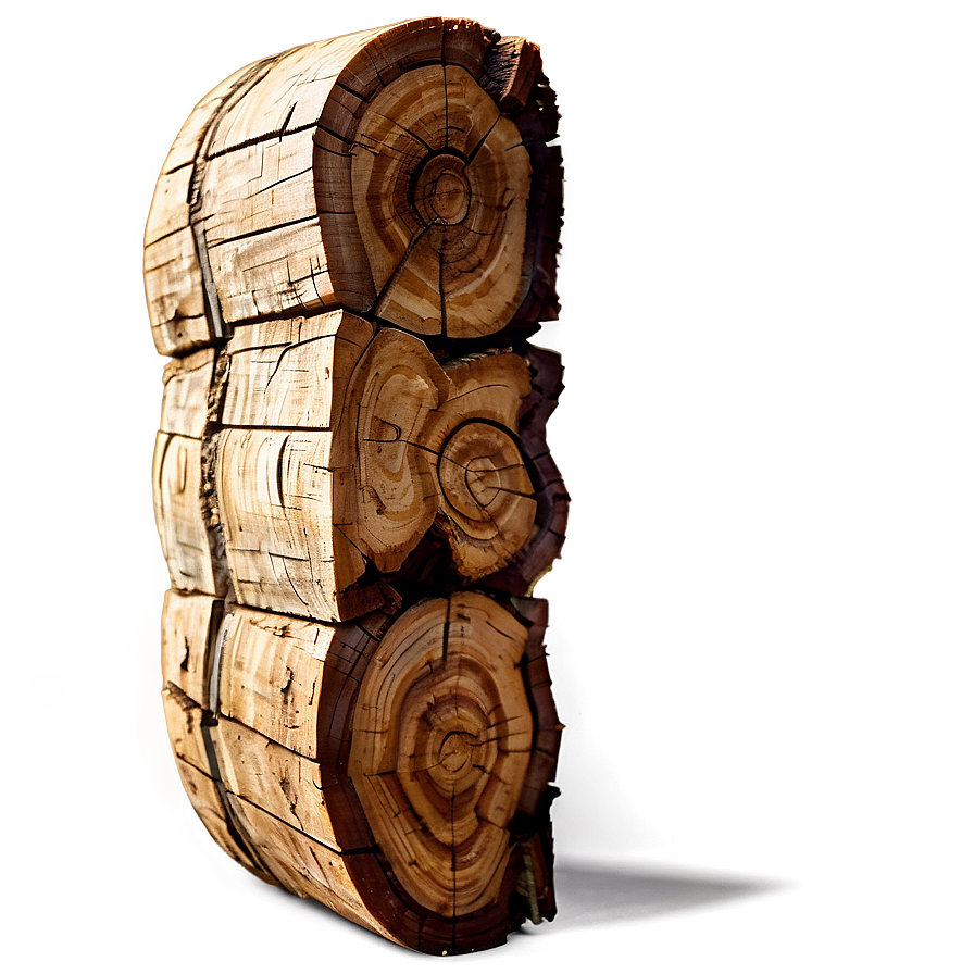 Sliced Wood Log PNG xry PNG with transparent background