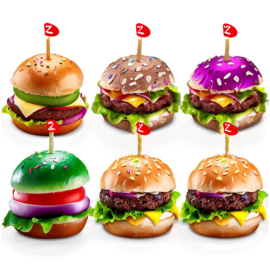 Slider Hamburger Party Pack Png 05242024