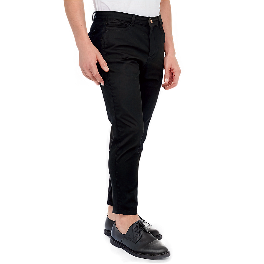 Slim Fit Black Pants PNG 49 PNG image with a transparent background, free high-resolution download
