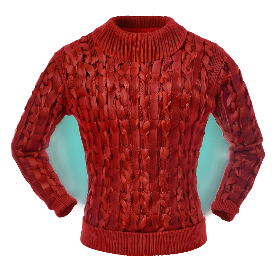 Slim Fit Red Sweater Png Fwr75