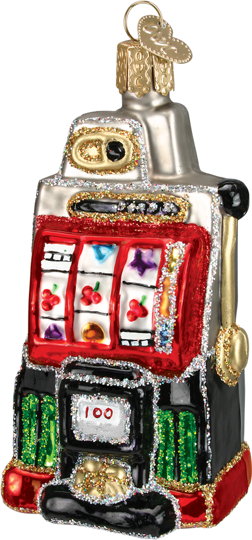 Slot Machine Christmas Ornament