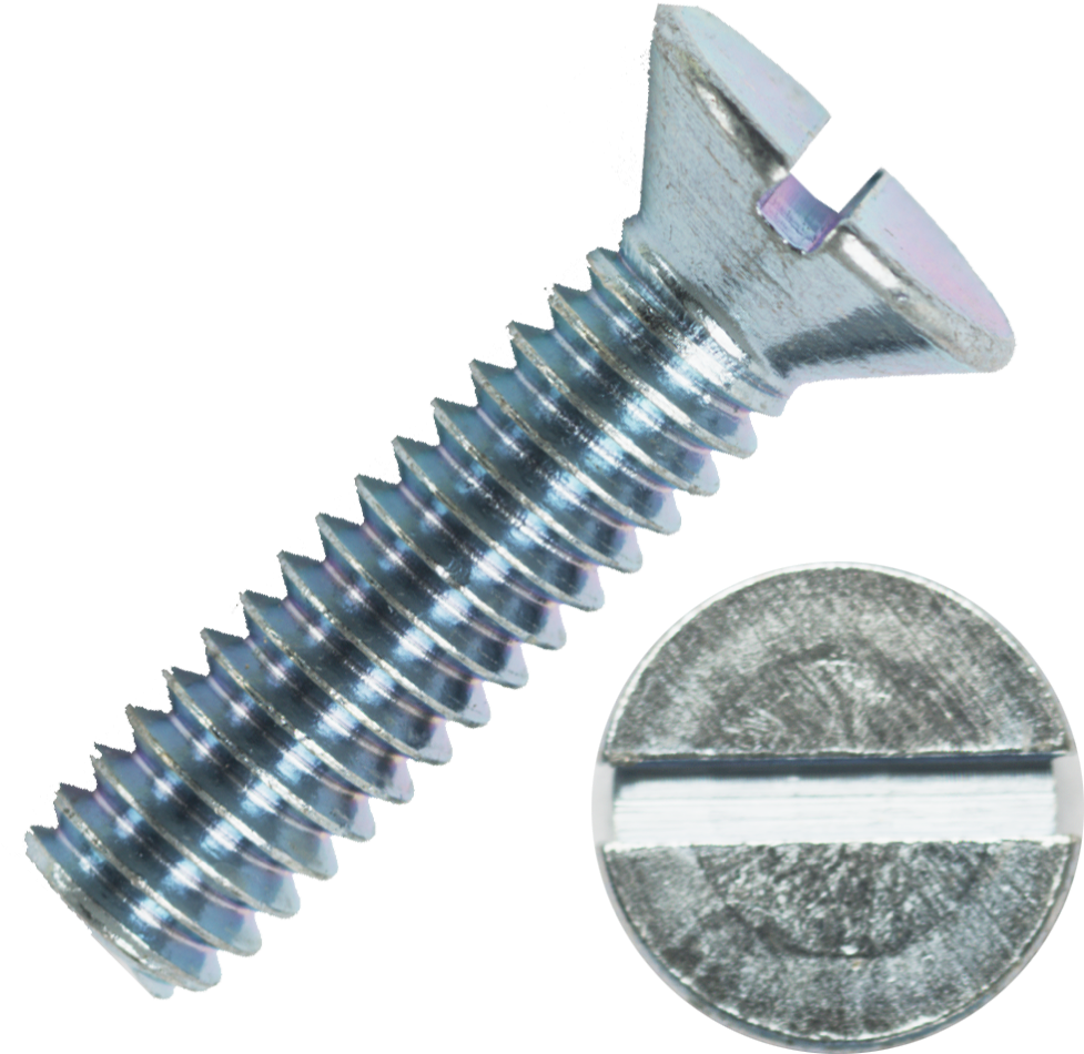 Slotted Flat Head Machine Screw