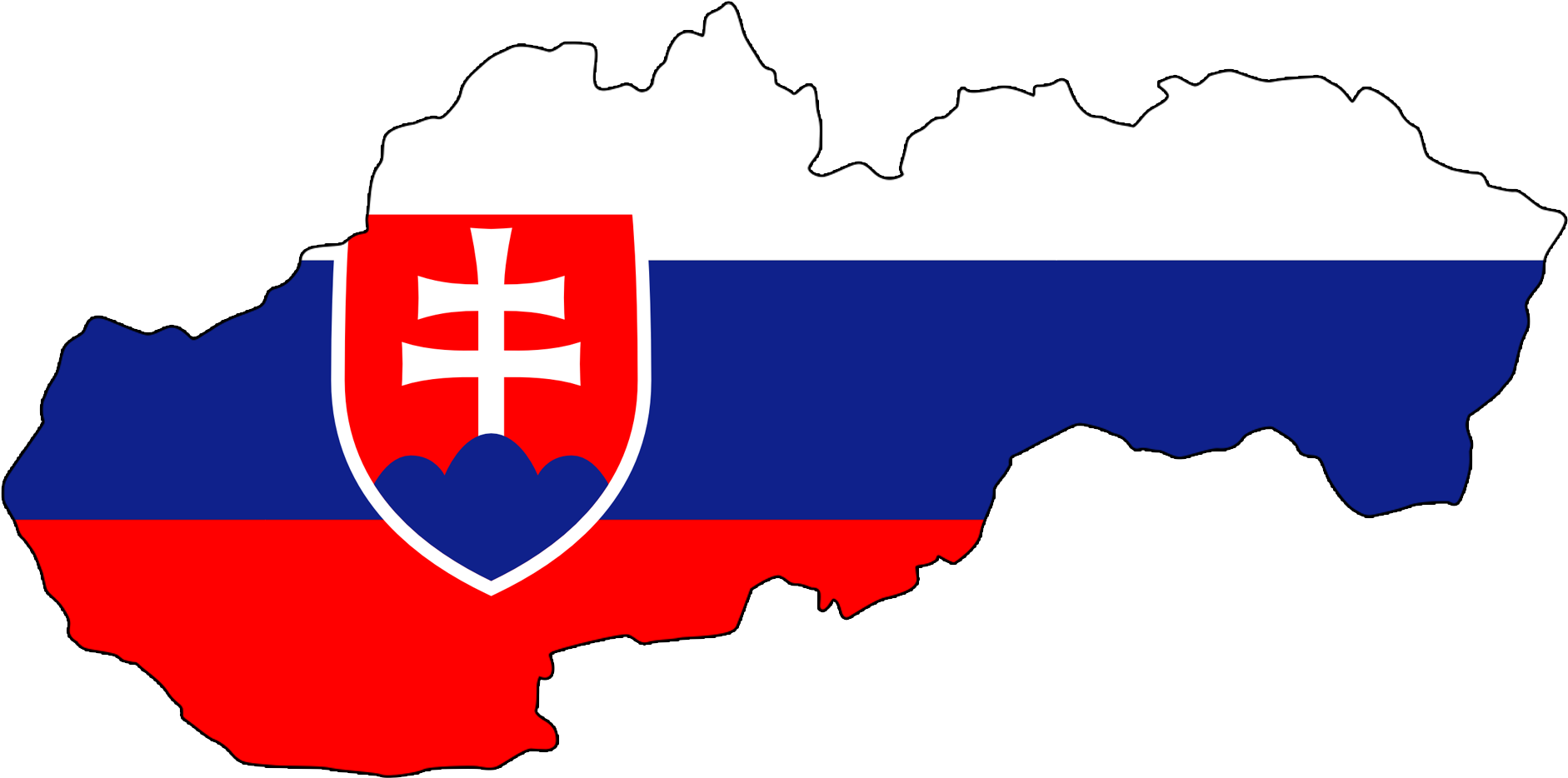 Slovakia Mapwith Flag