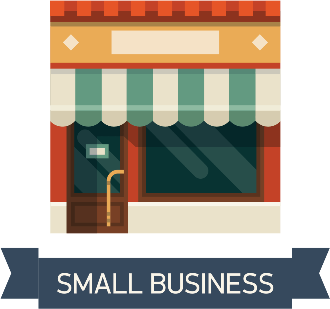 Small Business Facade Vector Illustration