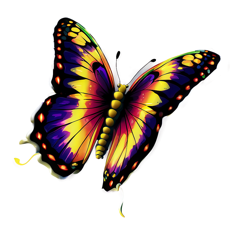 Small Butterfly Outline Png Qpx66