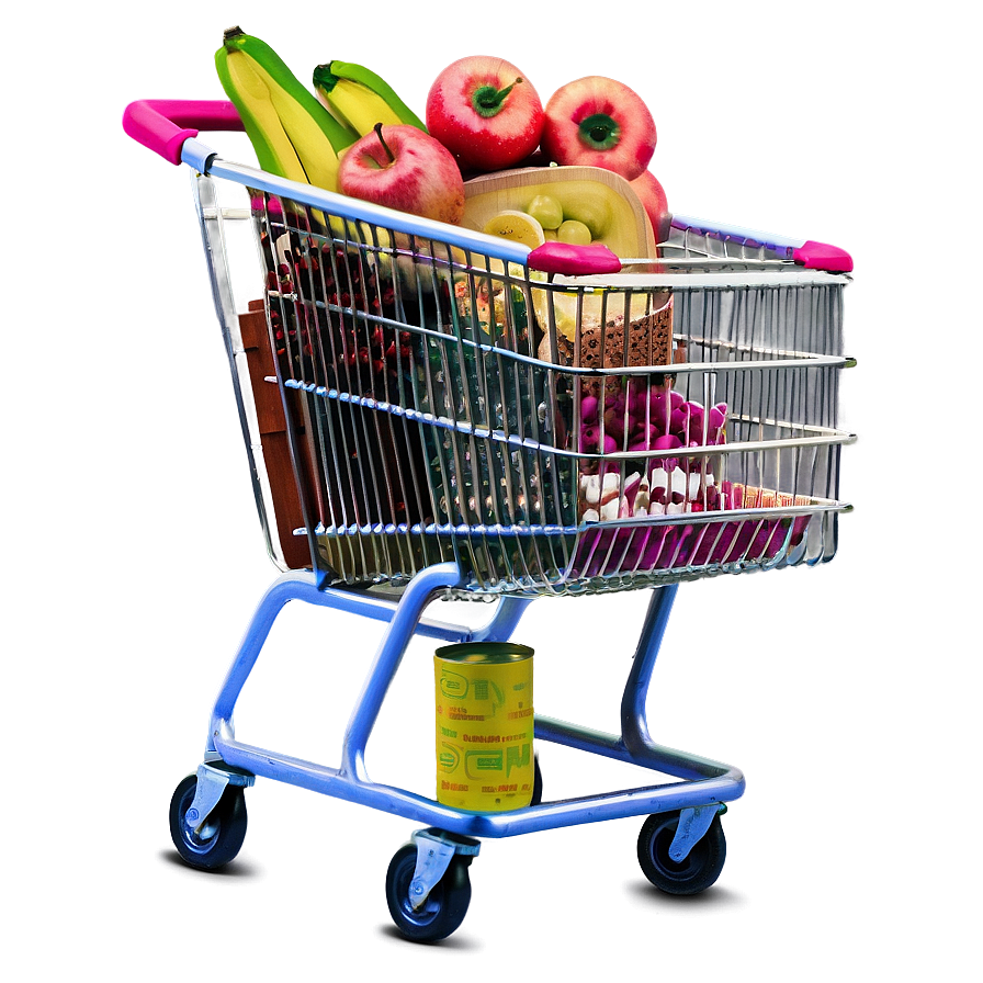 Small Grocery Cart Png 06282024