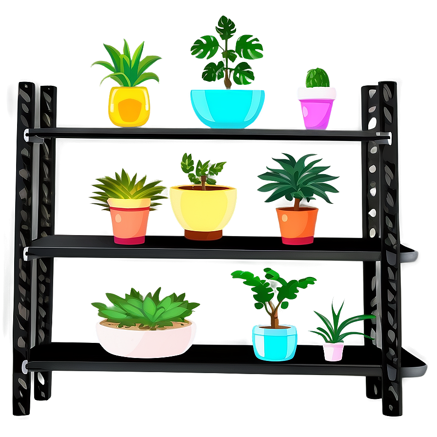 Small Plant On Shelf Png Tvy58