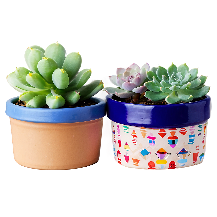Small Potted Succulents PNG 06122024 PNG image with a transparent background, free high-resolution download