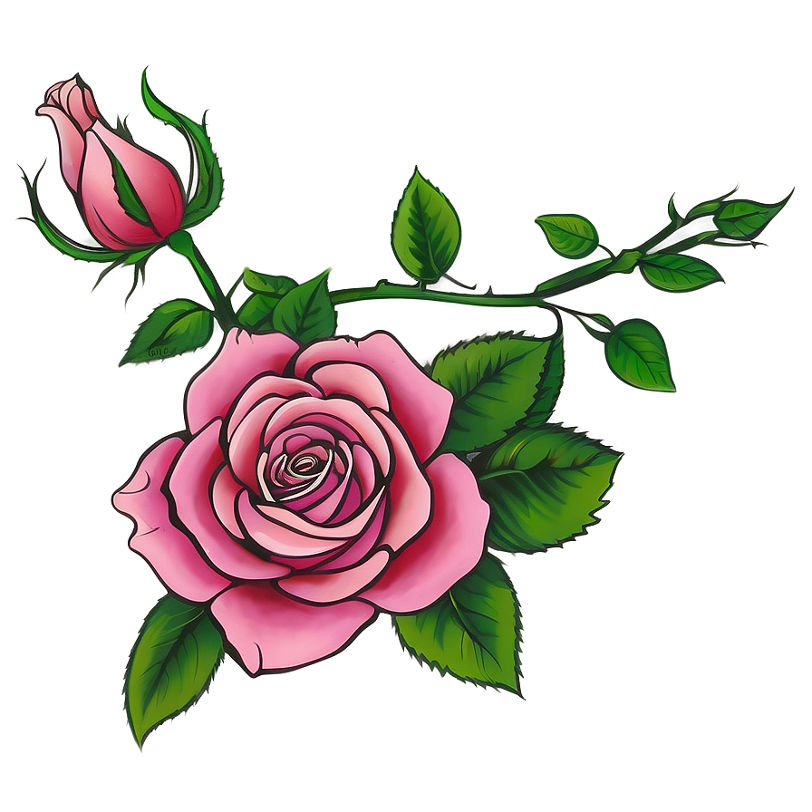 Small Rose Tattoo Idea Png Npb