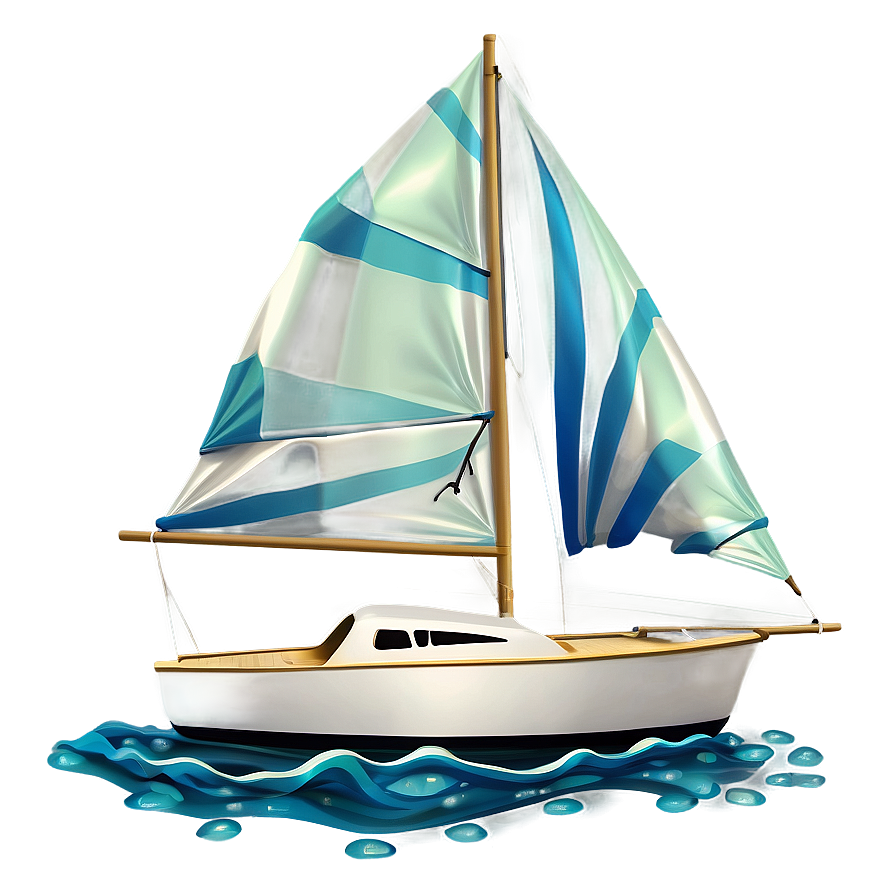 Small Sailboat on Water PNG dhb PNG image with a transparent background, free high-resolution download