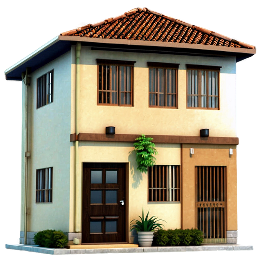 Small Townhouse Building PNG qil8 PNG image with a transparent background, free high-resolution download